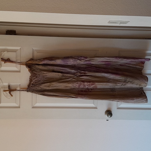 Vintage hippie boho tie dye maxi dress bohemian Retro - Picture 1 of 5